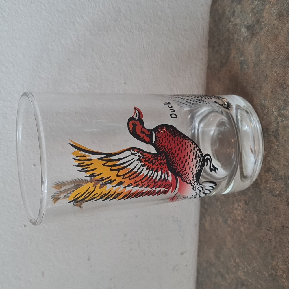 Duck drinking glass cup
